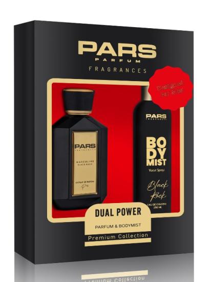 Pars Black Rock Formen Parfum Ve BodyMıst Set